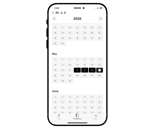 daily workout habit tracker