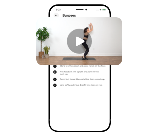 Exercise posture videos