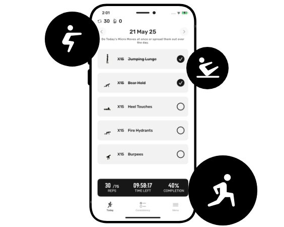 ShortReps App Mini Exercises